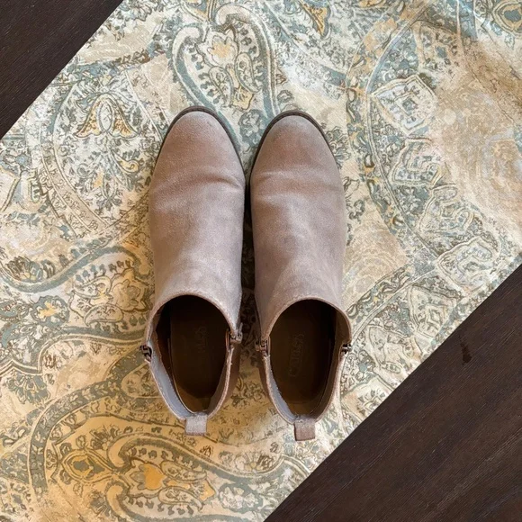 Ankle Booties - Carlos Santana - Tan Suede - SZ. 9 - Picture 2 of 8